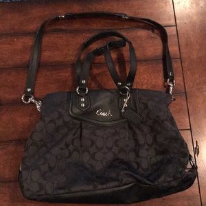 Black coach purse